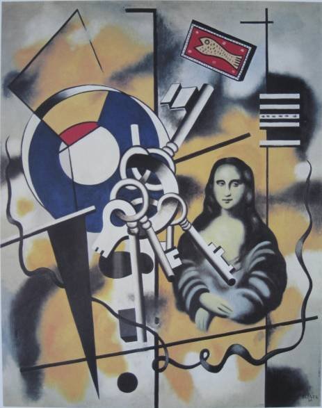 after Ferdinand Leger lithograph: after Ferdinand Leger- Untitled (Abstract)- lithograph in colors, minor creases in corner, minor soiling along edges otherwise good condition. 23 5/8 x 18 5/8'' 60 x 47.3 cm