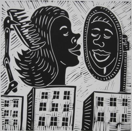 Richard B. Mock woodcut: Richard Basil Mock- Untitled- 2 woodcuts, 1986, both signed, dated and numbered in pencil, editions of 40, very good condition, various sizes.