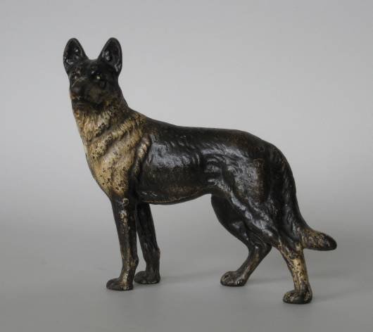 Hubley cast iron police dog door stop