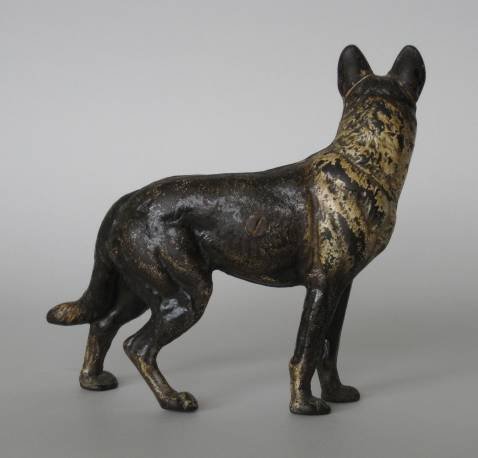 Hubley cast iron police dog door stop - 2