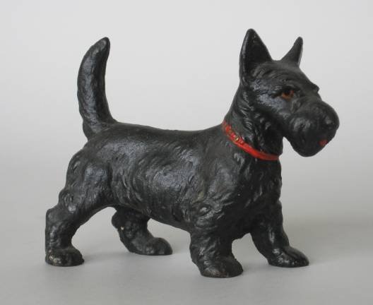Cast iron Scottie dog door stop