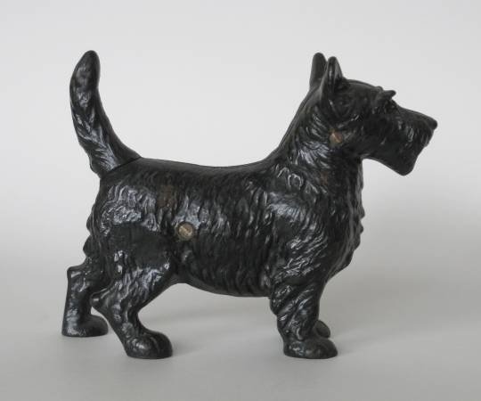 Cast iron Scottie dog door stop - 2