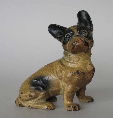 Cast iron French Bull Dog door stop