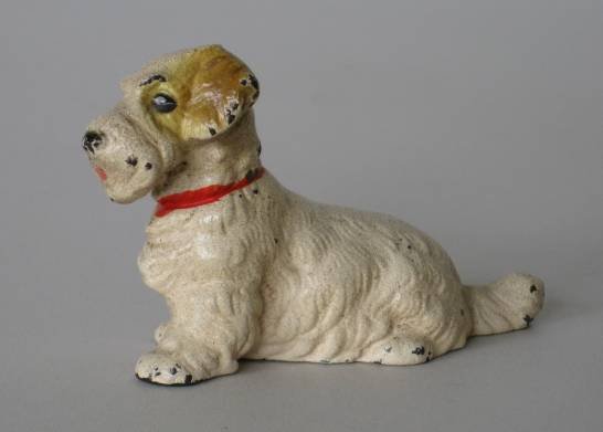 2 Cast iron Terrier figurines - 4