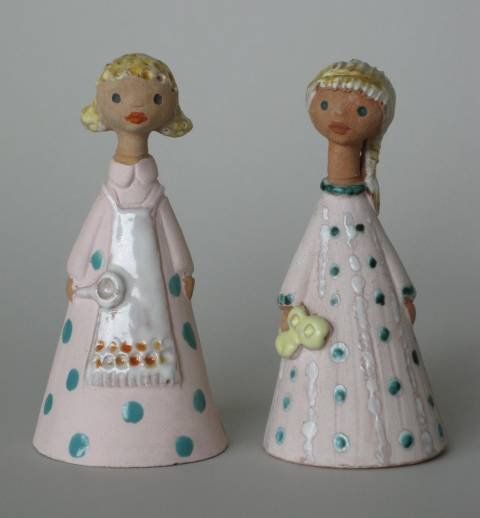 4 20th c. Hungarian ceramic figures - 2