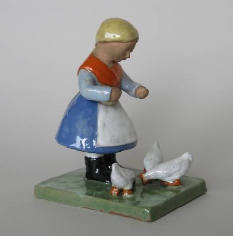 4 20th c. Hungarian ceramic figures - 3