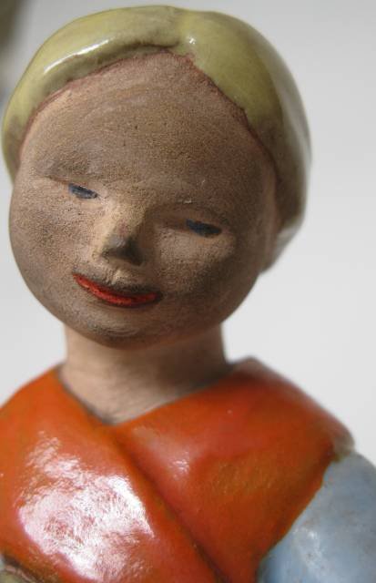 4 20th c. Hungarian ceramic figures - 9