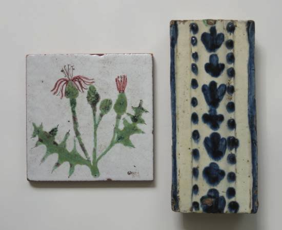 2 ceramic tiles