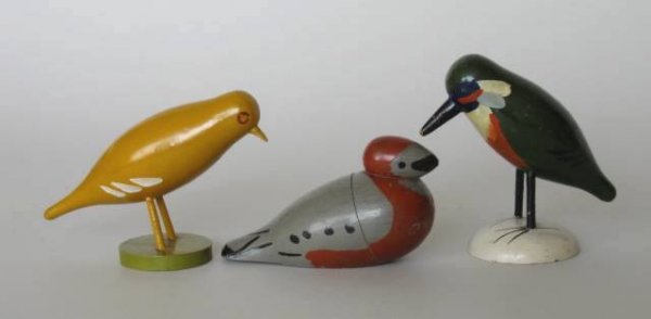 12 Early 20th c. Russian wood birds - 3