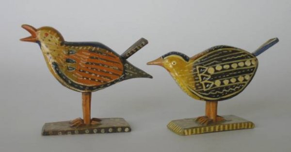 12 Early 20th c. Russian wood birds - 4