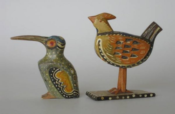 12 Early 20th c. Russian wood birds - 5