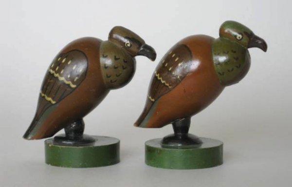 12 Early 20th c. Russian wood birds - 6