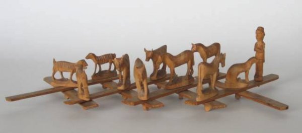 9 Early 20th c. Russian wooden toys - 7