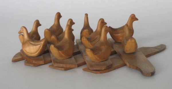 9 Early 20th c. Russian wooden toys - 8