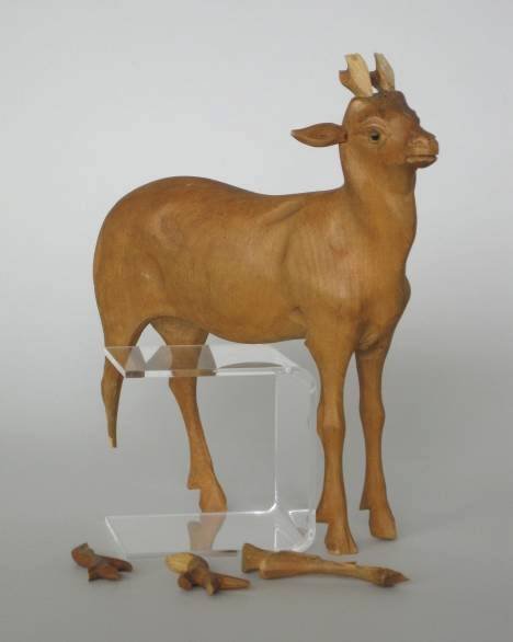 16 Early 20th c. Russian wood animals - 2