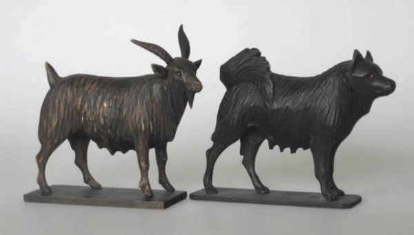 16 Early 20th c. Russian wood animals - 3