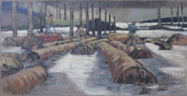 20th c. American School oil
