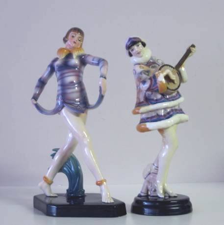 2 Goldscheider porcelain figurines