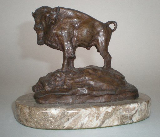 after Charles M. Russell bronze sculpture