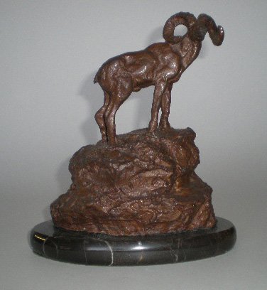 after Charles M. Russell bronze sculpture