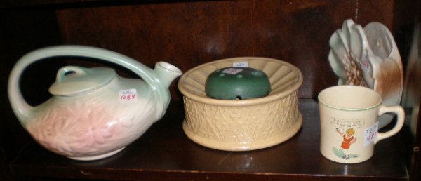 5 pieces of American Art Pottery