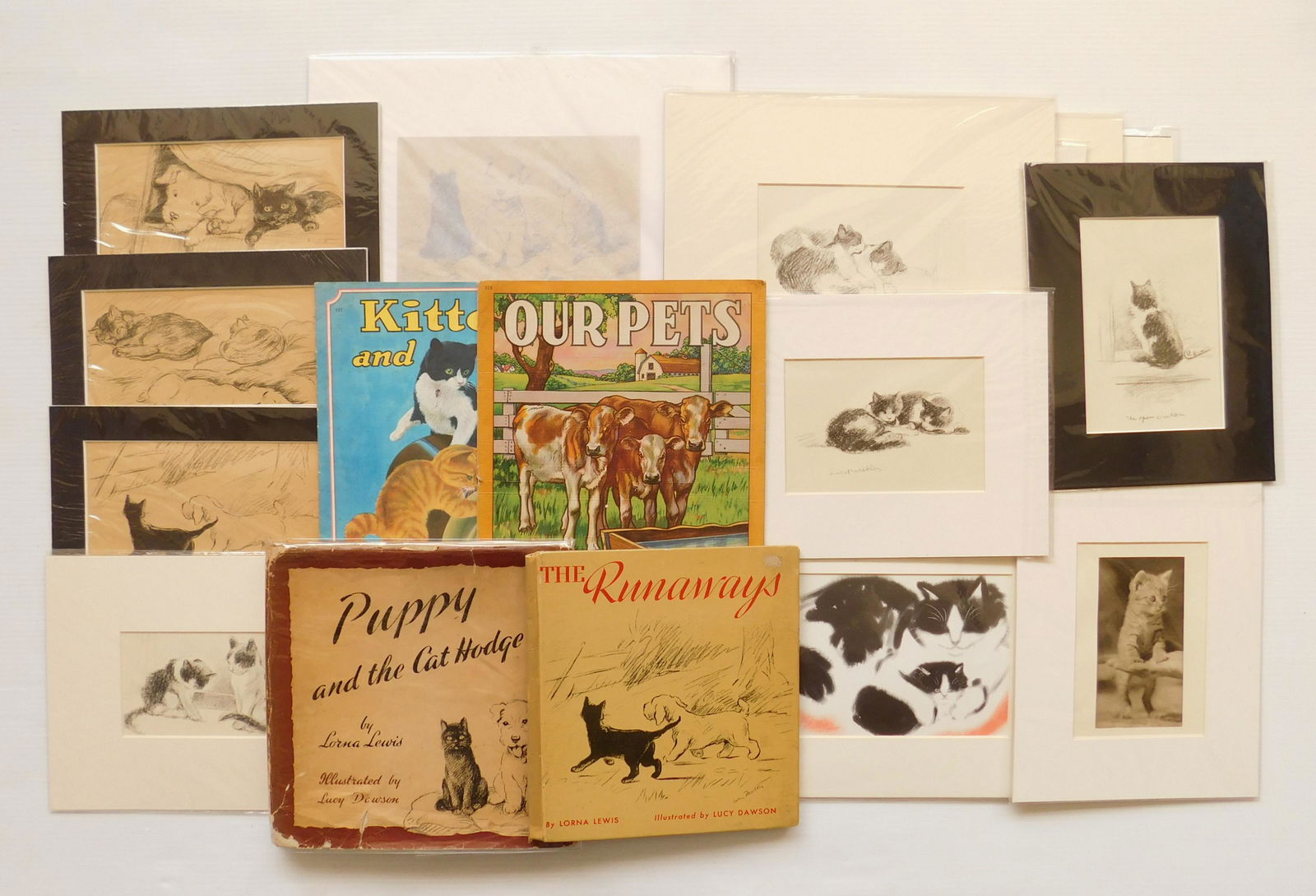 Antique cat prints (1 of 5)