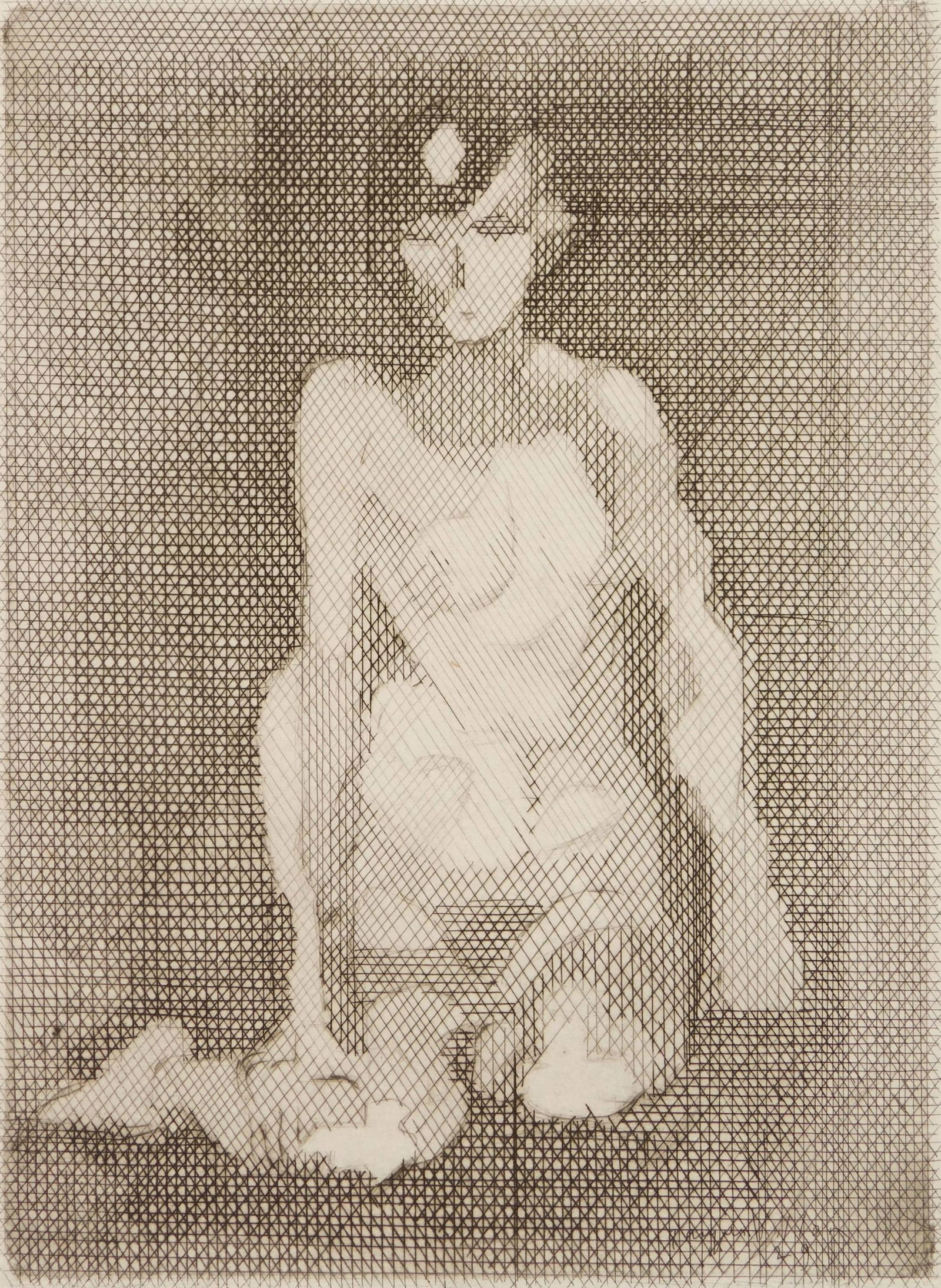 Jacques Villon etchiing (1 of 5)