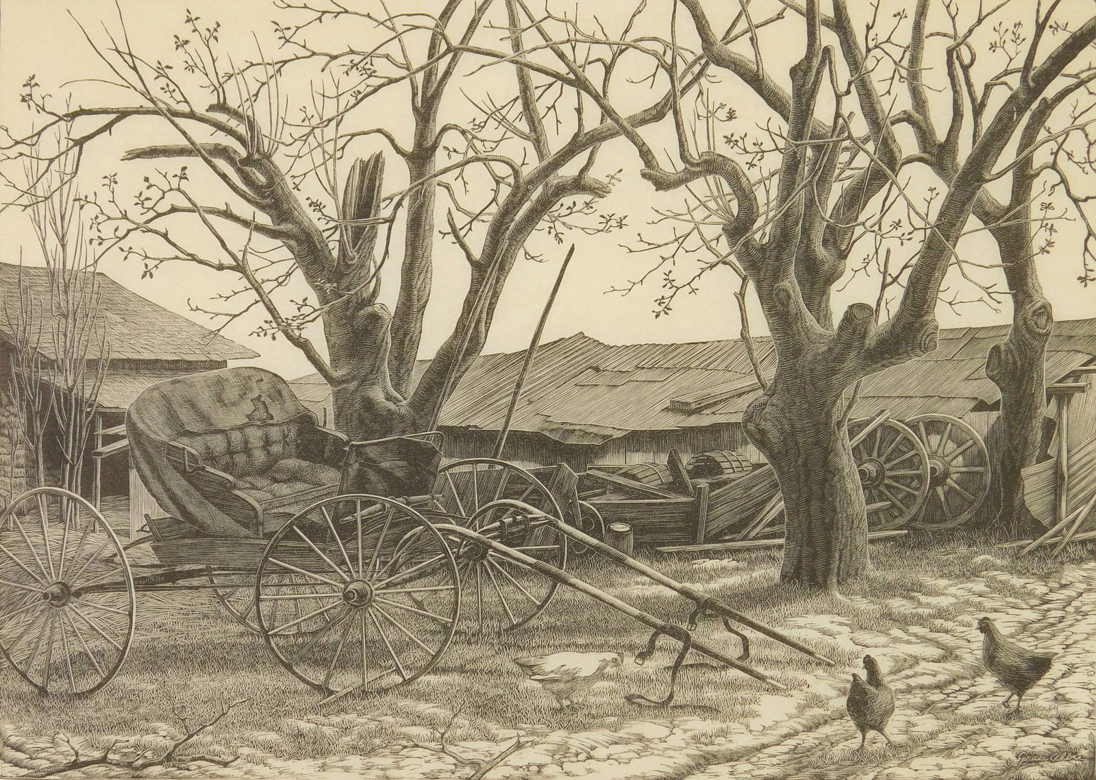 Grace Albee wood engraving (1 of 5)