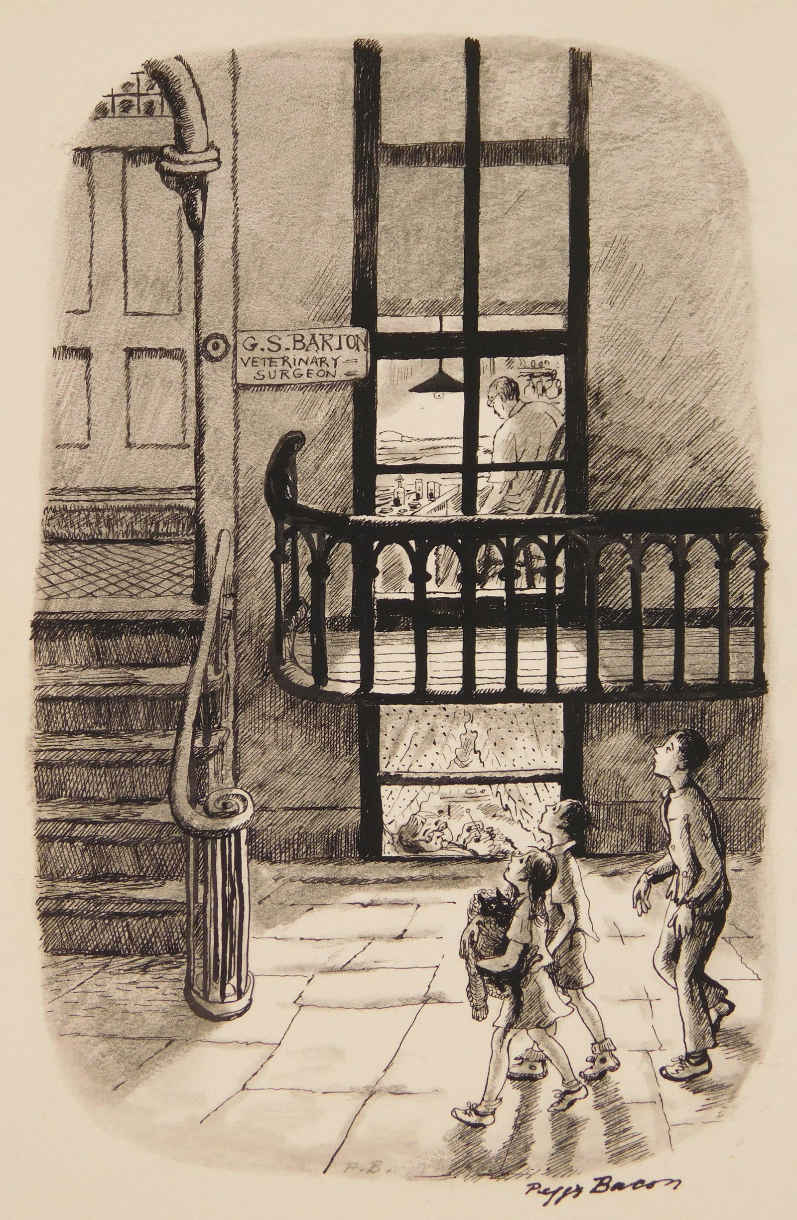 Peggy Bacon pen and ink drawing (1 of 5)