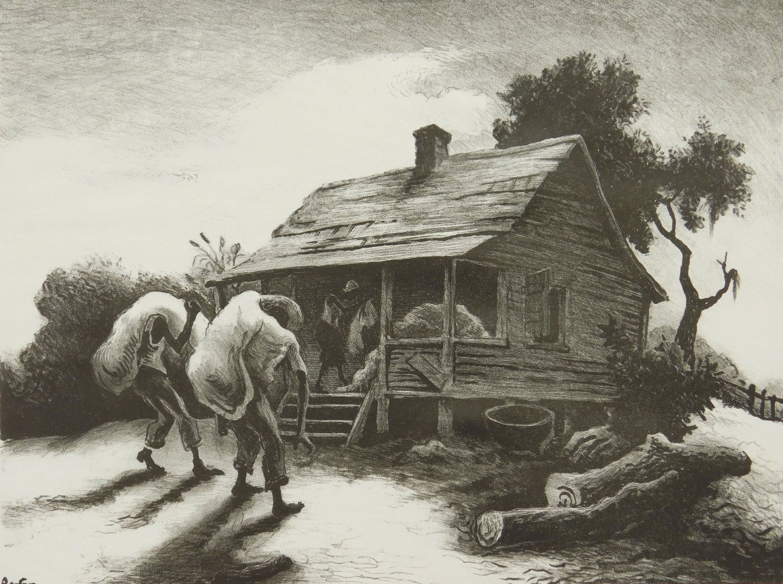 Thomas Hart Benton lithograph (1 of 4)