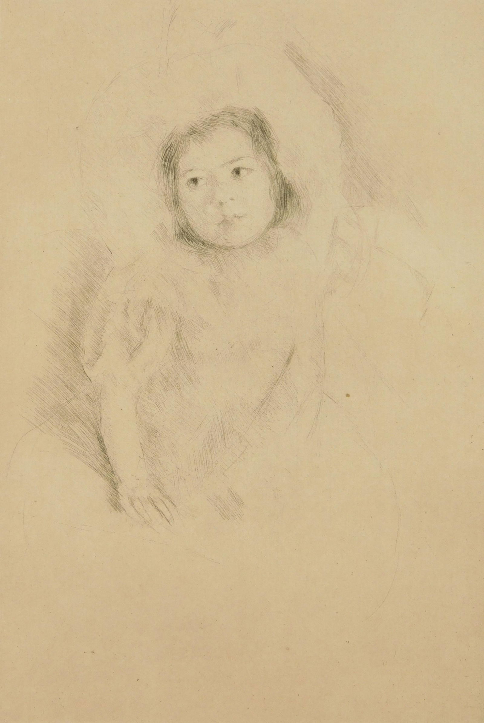 Mary Cassatt etching (1 of 3)