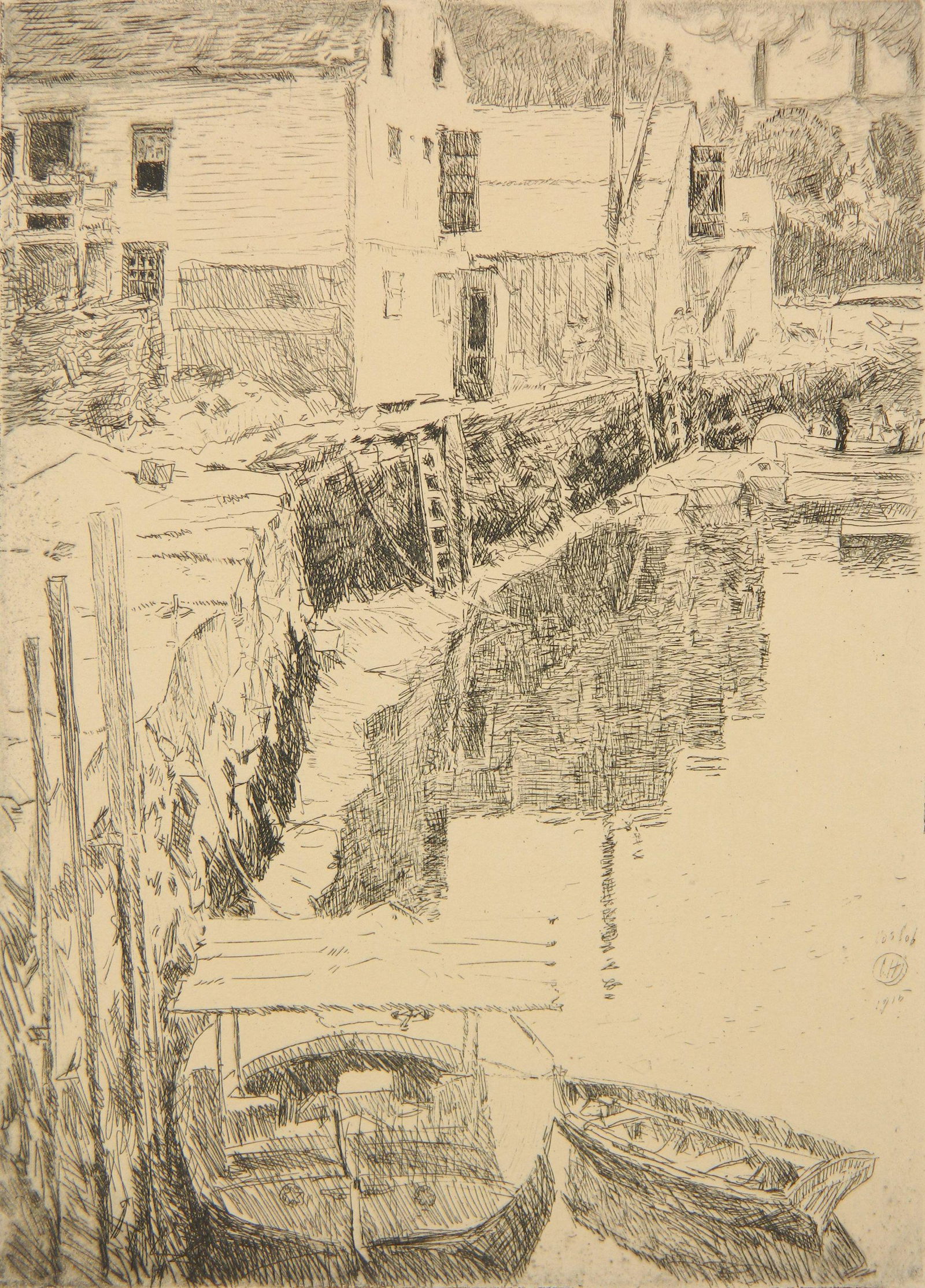 Childe Hassam etchiing (1 of 4)