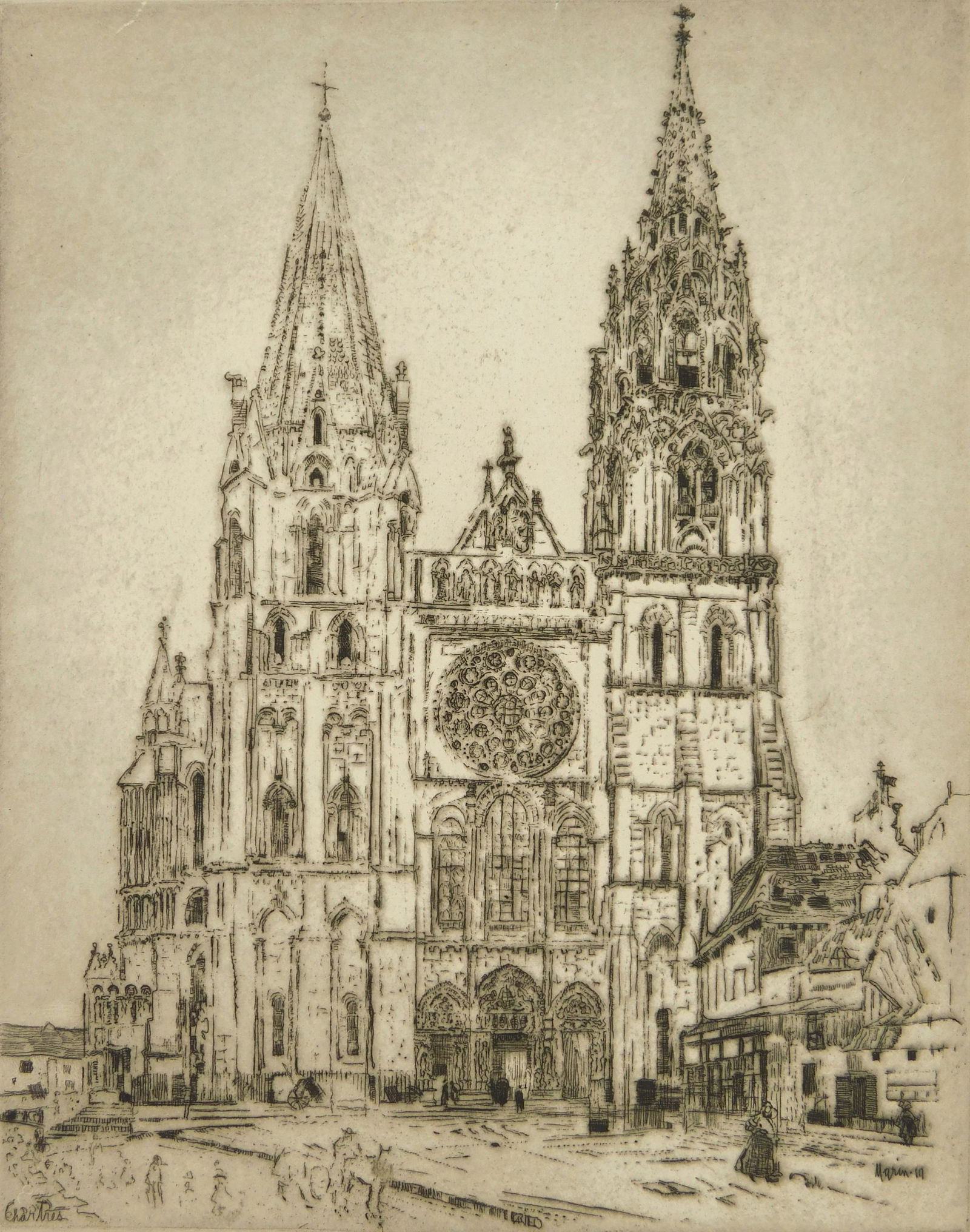 John Marin etching (1 of 4)