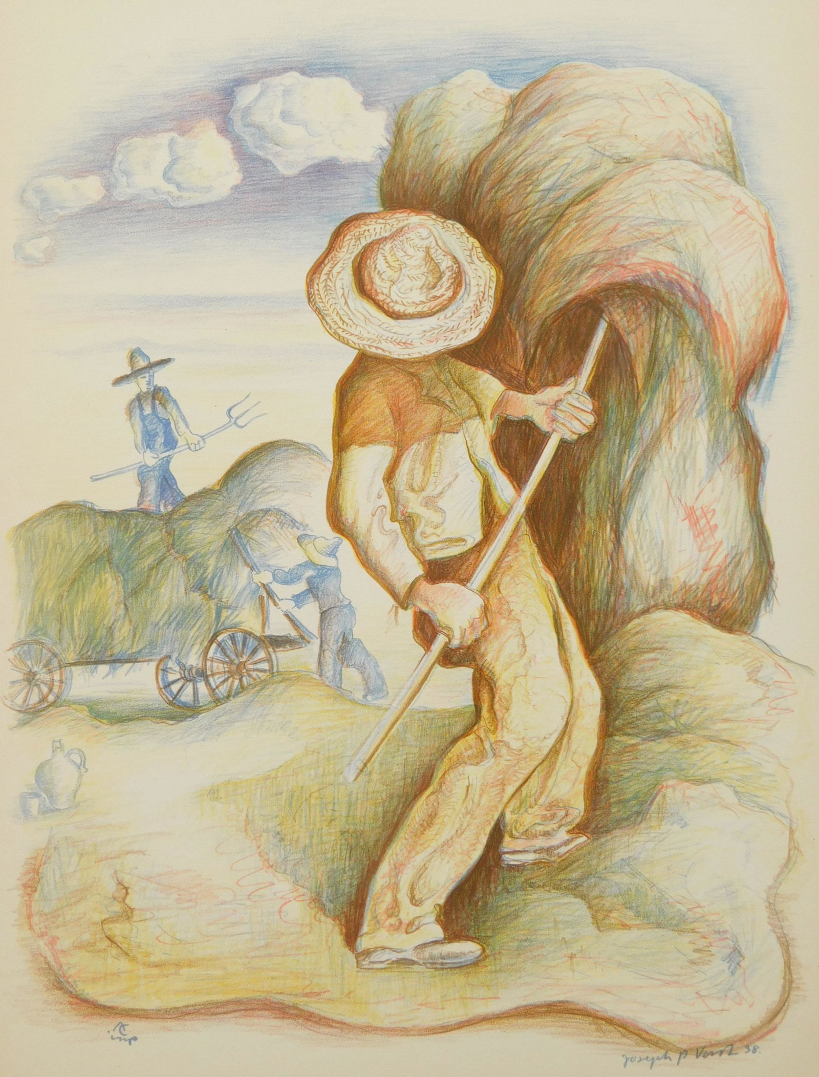 Joseph Vorst lithograph (1 of 4)