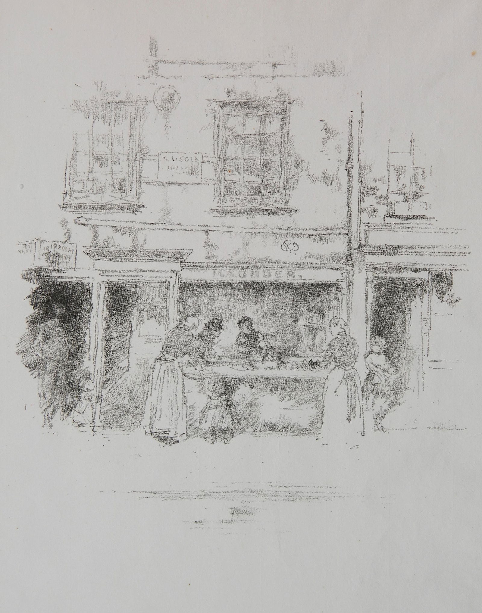 James A. M. Whistler lithograph (1 of 3)
