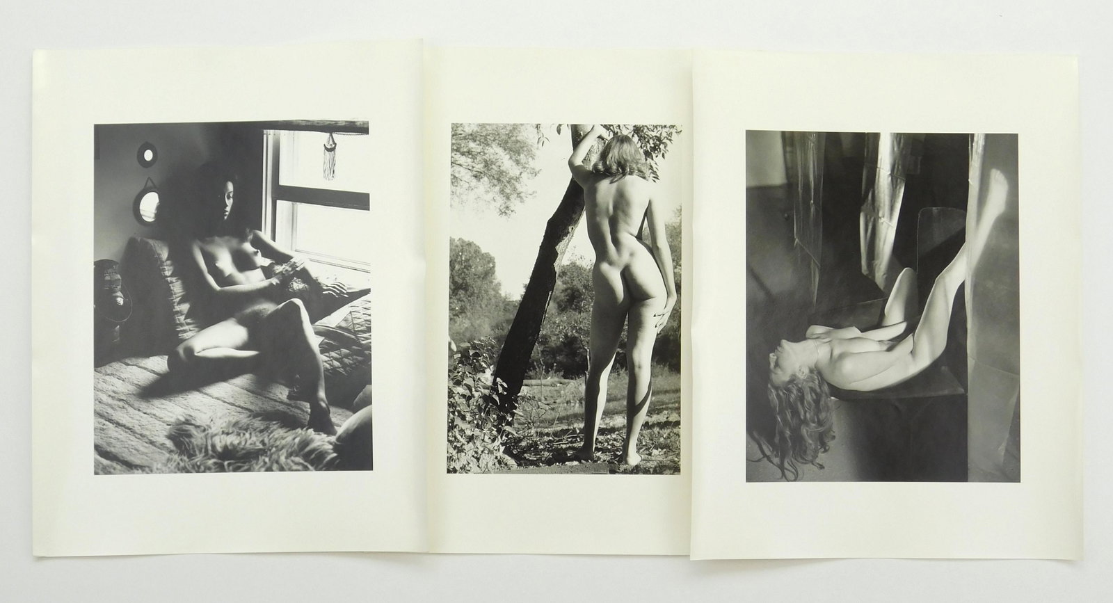 John Schulze 3 silver gelatin prints: John Schulze (American 1915- )- ''Contemplation of An Unfinished Dream''; ''The Garden''; ''408 Brookline Place''- 3 silver gelatin prints, all signed and titled in pencil verso, very good condition. 