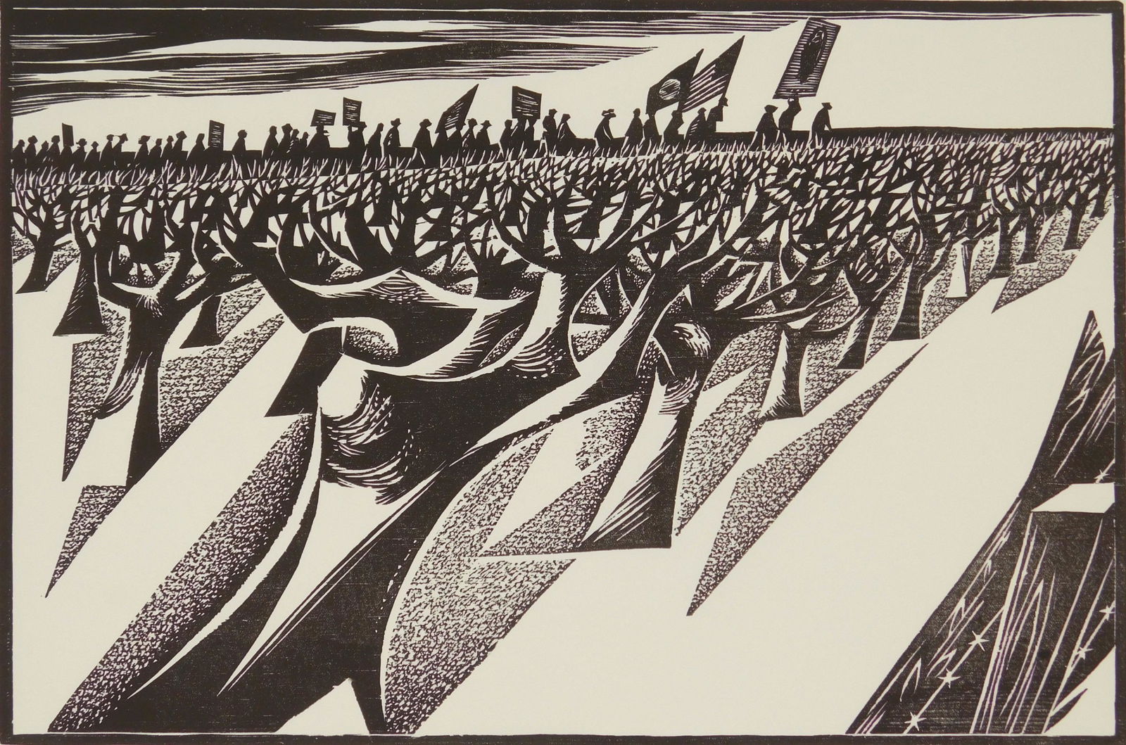 Richard Correll linocut (1 of 4)