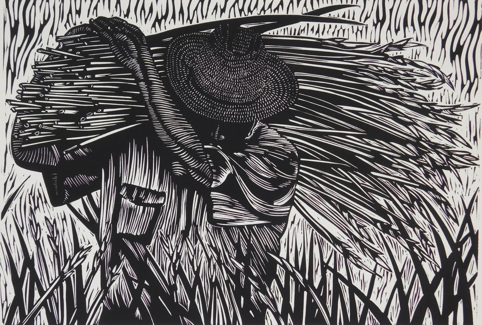 Juan R. Fuentes linocut (1 of 4)