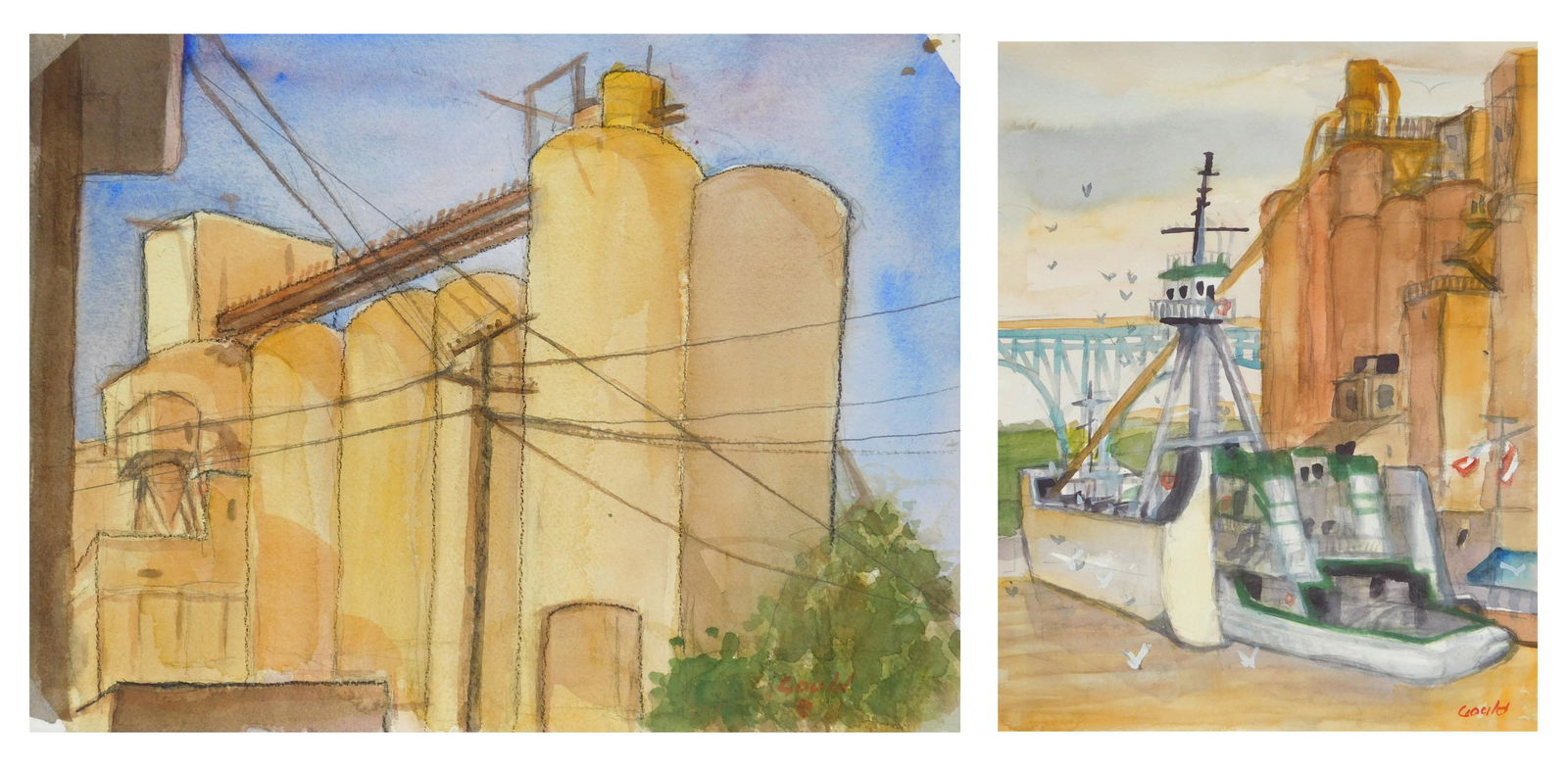 2 William Gould watercolors (1 of 7)