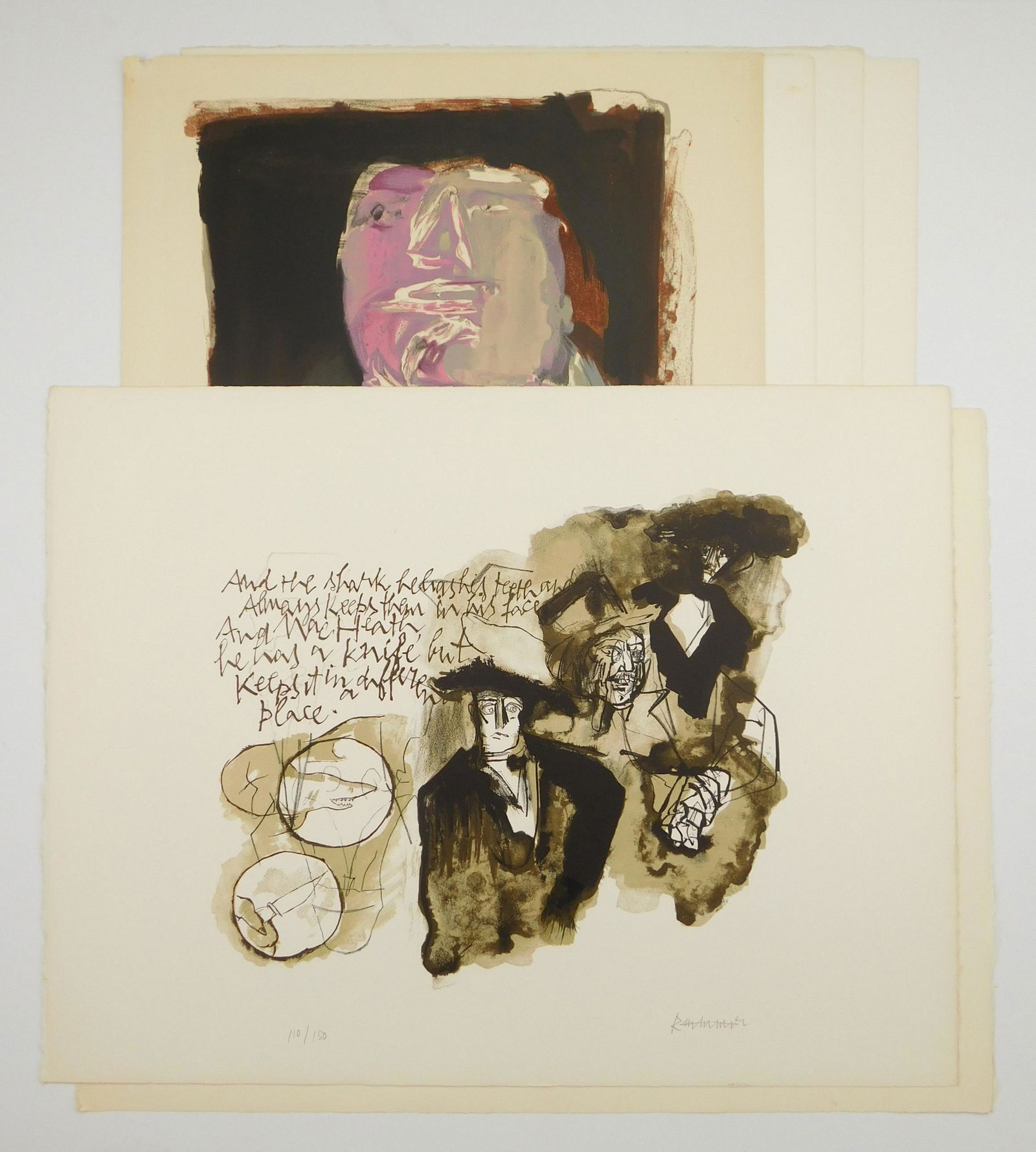 6 Abraham Rattner lithographs (1 of 8)