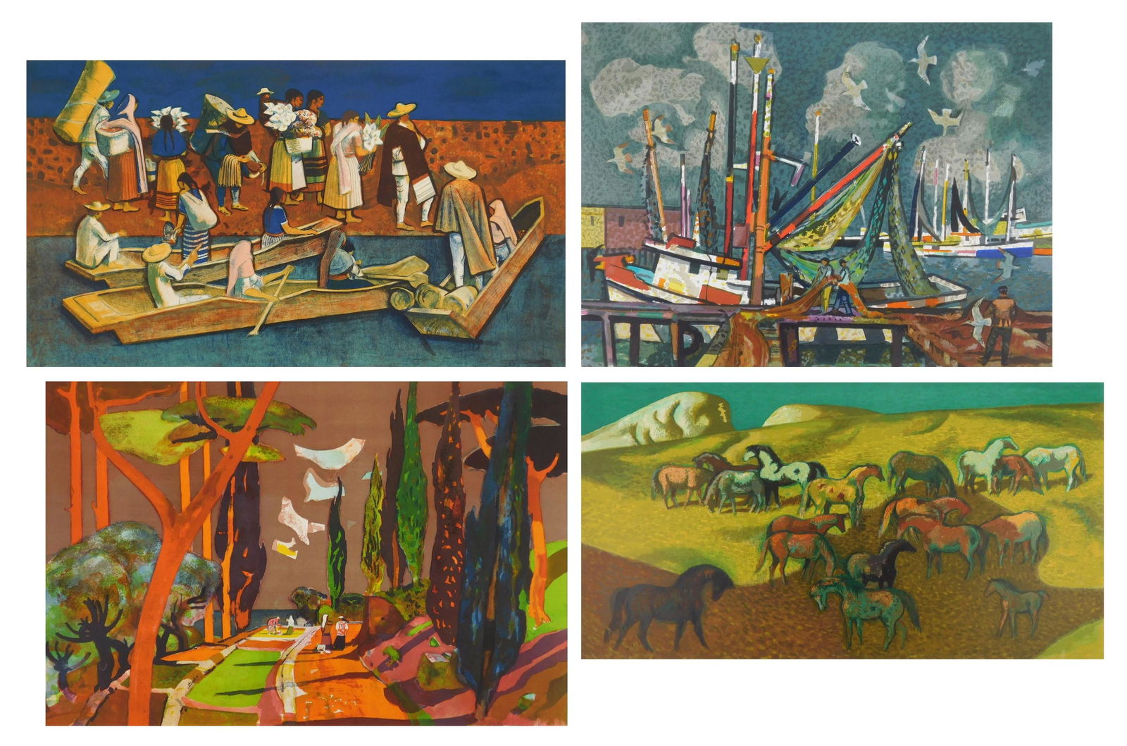 4 Millard Sheets serigraphs (1 of 11)