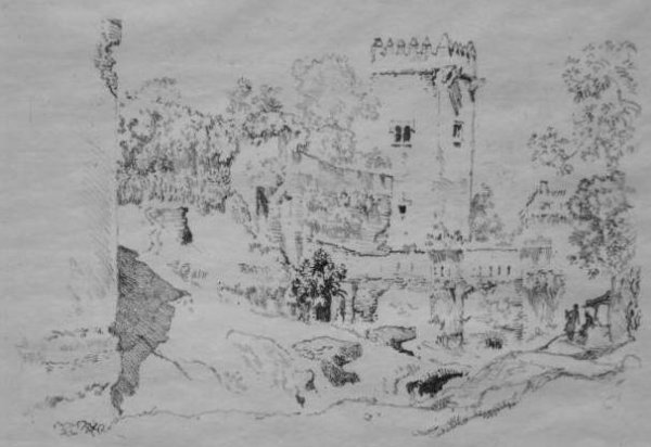 Joseph Pennell 2 lithographs: Joseph Pennell (American 1857-1926)- ''The Alhambra, From The Fountain of Avellanos'' (Wuerth 7); ''The House of The Weathercock'' (W. 8)- 2 lithographs, 1896, both signed in pencil, both editions of 