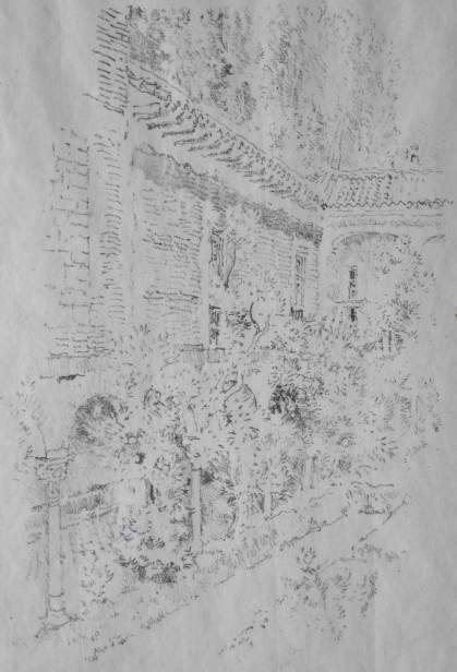Joseph Pennell 2 lithographs: Joseph Pennell (American 1857-1926)- ''Apartments of Washington Irving, In The Alhambra'' (Wuerth 11); ''The Gate of Justice No. 1'' (W. 13)- 2 lithographs, 1896, both signed in pencil, both editions 