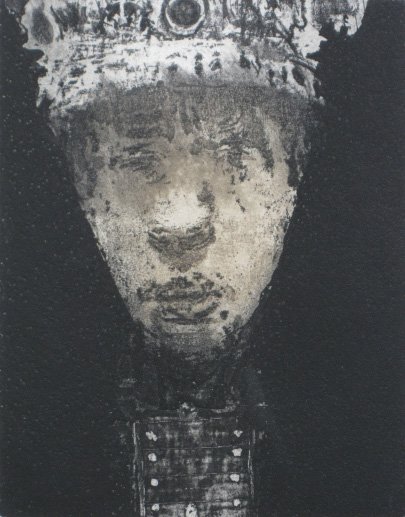 Harvey Breverman etching and aquatint: Harvey Breverman (American 1934-)- ''Artifact''- etching and aquatint, signed, titled and numbered 13/30 in pencil, very good condition. 5 3/4 x 4 5/8'' 146 x 117 mm