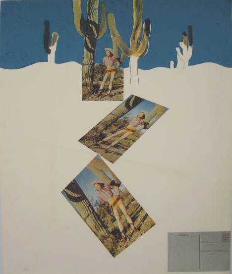 Allen Jones off-set and photo lithograph: Allen Jones (British 1937-)- ''Miss America'' (Lloyd 29)- off-set and photo-lithograph in colors, 1965, signed, dated and numbered 10/200 in pencil, from the portfolio Eleven Pop Artists, vol. 1, very