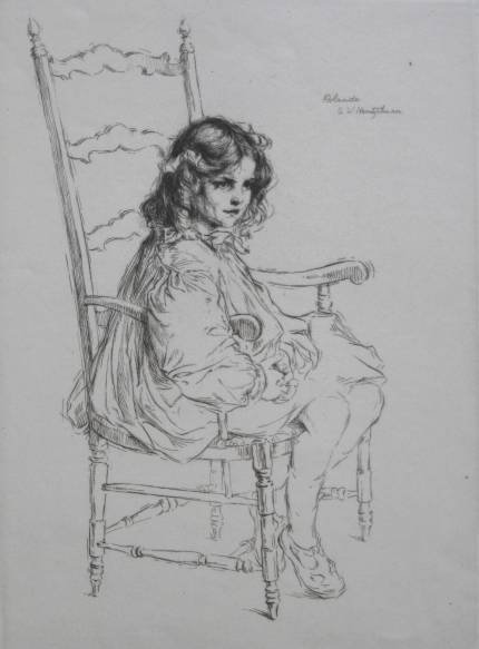 Arthur Heintzelman 2 etchings: Arthur Heintzelman (American 1890-1965)- ''Rolande'' (Smith 80); ''Edouard Musicien Montmartios'' (S.85)- 2 etchings, 1922, 1923, both signed in pencil, editions of 100 ea., both have old masking tape