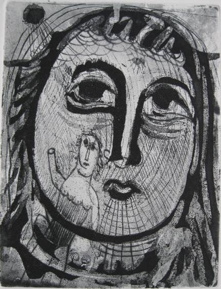 Nahum Tschacbasov 4 etching and aquatints: Nahum Tschacbasov (Russian / American 1899-1984)- Untitled- 4 etching and aquatints, 1947, each signed, numbered 22/100, dated and inscribed '3', '14', '15' and '32' in pencil, Emilio Sorrini blindsta