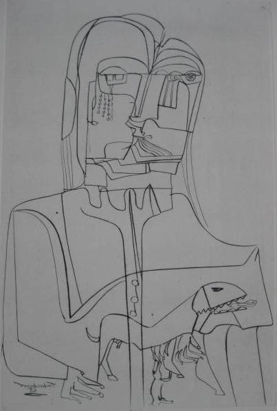 Nahum Tschacbasov 4 etching and aquatints: Nahum Tschacbasov (Russian / American 1899-1984)- Untitled- 4 etching and aquatints, 1947, 1951, 1966, each signed, numbered 22/100, dated and inscribed '41', '50', '42' and '28' in pencil, Emilio Sor