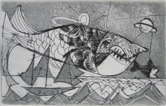 Nahum Tschacbasov 4 etching and aquatints: Nahum Tschacbasov (Russian / American 1899-1984)- Untitled- 4 etching and aquatints, 1947, 1951, each signed, numbered 22/100, dated and inscribed '16', '36', '24' and '37' in pencil, Emilio Sorrini b