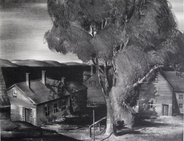 Stow Wengenroth lithograph: Stow Wengenroth (American 1906-1978)- ''Sea Neighbors'' (Stuckey 11)- lithograph, 1931, signed in pencil, edition of 54, two masking tape hinges along top edge, otherwise very good condition. 9 3/4 x 